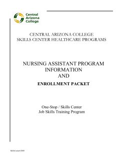 nursing assistant program information and