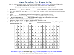 About Factories &ndash; Easy Science for Kids