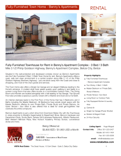 Fully-Furnished Town Home for Rent in Benny`s Apartment Complex