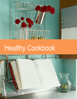 Healthy Cookbook - UCR`s Wellness