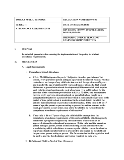 8075-01 Attendance Requirements