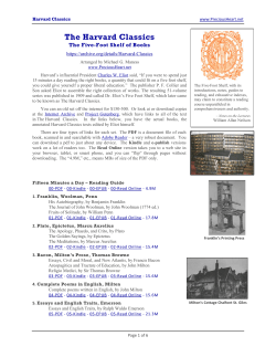 The Harvard Classics
