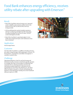 Food Bank Enhances Energy Efficiency by Upgrading with Emerson
