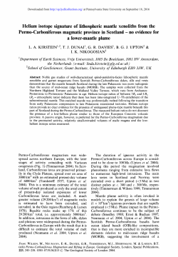 Helium isotope signature of lithospheric mantle