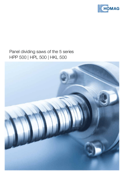 Panel dividing saws of the 5 series HPP 500 | HPL 500