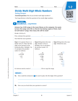 Divide Multi-Digit Whole Numbers