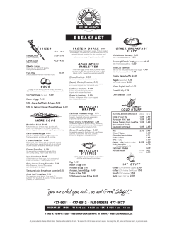 PDF Menu - GoodStuffLA