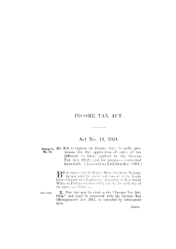 Income Tax Act 1924 No 14