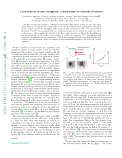 Laser-induced atomic adsorption: a mechanism for nanofilm formation