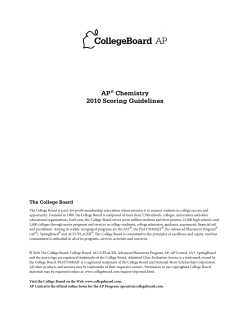 Scoring Guidelines - AP Central