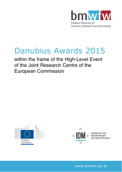 Danubius Awards 2015 - European Commission