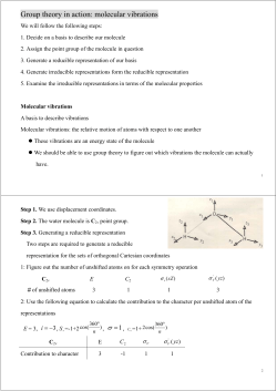 Group theory in action: molecular vibrations