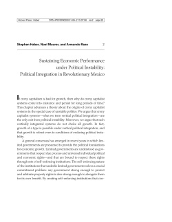 Sustaining Economic Performance under Political Instability