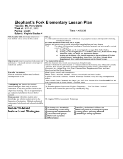 Elephant`s Fork Elementary Lesson Plan