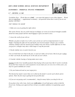 chapter # 6 - how the markets work - supply