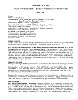 Meeting Minutes - Board of Pilotage Commissioners
