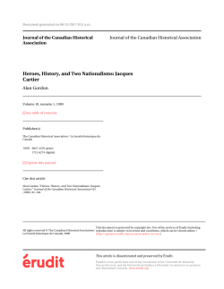 Heroes, History, and Two Nationalisms: Jacques