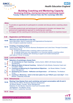 Building Coaching and Mentoring Capacity