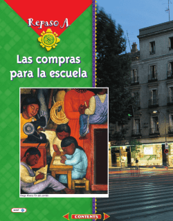 Las compras para la escuela Las compras para la escuela