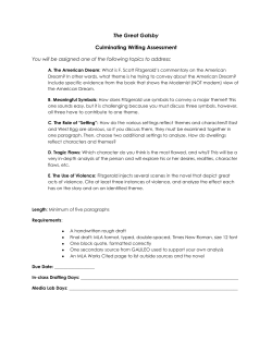 The Great Gatsby Culminating Writing Assessment
