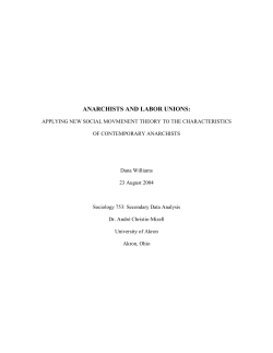 Anarchists and Labor Unions