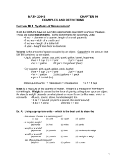 MATH 20043 CHAPTER 10 EXAMPLES AND DEFINITIONS Section