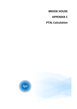 BROOK HOUSE APPENDIX C PTAL Calculation