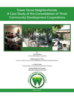 A Case Study of the Consolidation of Three Community