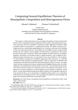 Computing General Equilibrium Theories of Monopolistic