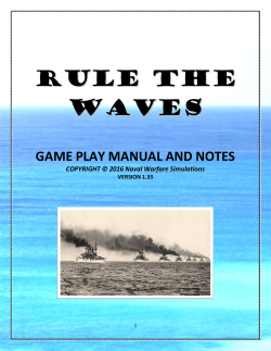 rule the waves - Naval Warfare Simulations