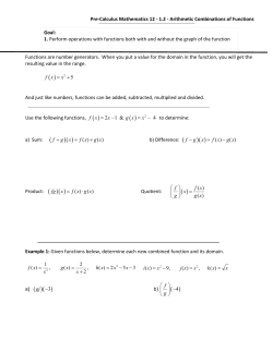 Pre-Calculus Mathematics 12 - 1.2
