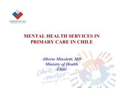 mental health services in primary care in chile