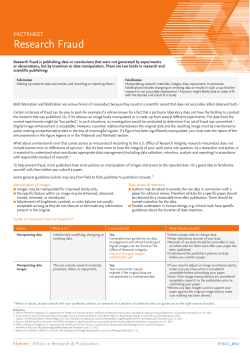 Research Fraud - Elsevier Publishing Campus