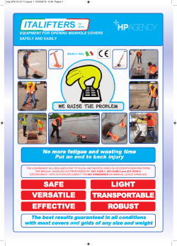 equipment for opening manhole covers