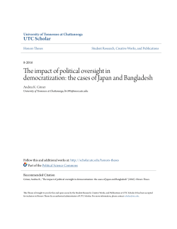 the cases of Japan and Bangladesh
