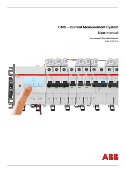 CMS &ndash; Current Measurement System User manual