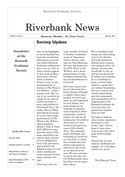 Riverbank News - Kenneth Grahame Society