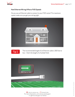 How Ethernet Wiring Affects FiOS