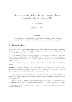 On the number of distinct directions of planes determined by n points