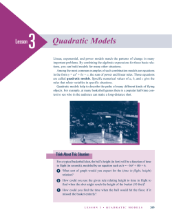 Quadratic Models
