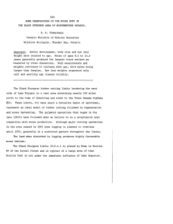 Some Observations of the Moose Hunt in the Black Sturgeon Area of