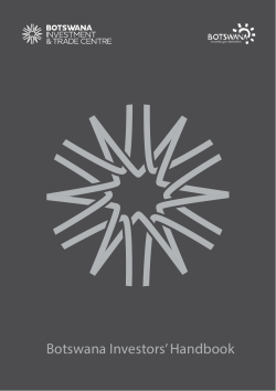 Doing Business in Botswana - Botswana Investment and Trade