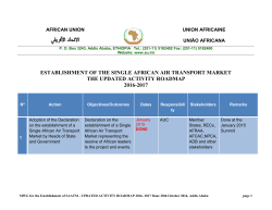 establishment of the single african air transport