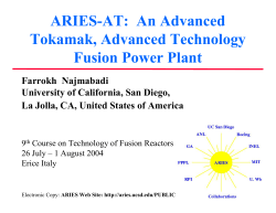 ARIES-AT - Fusion Energy Research Program