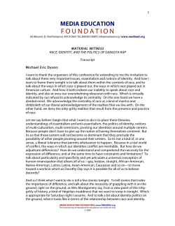 Material Witness - Media Education Foundation
