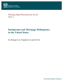 Immigrants and Mortgage Delinquency in the