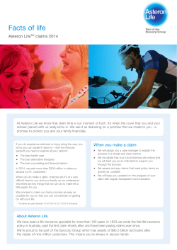 Facts of life - Asteron Life