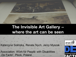 ARSAD 2017 - The Invisible Art Gallery