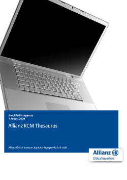 Allianz RCM Thesaurus