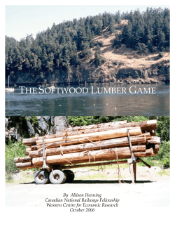 the softwood lumber game
